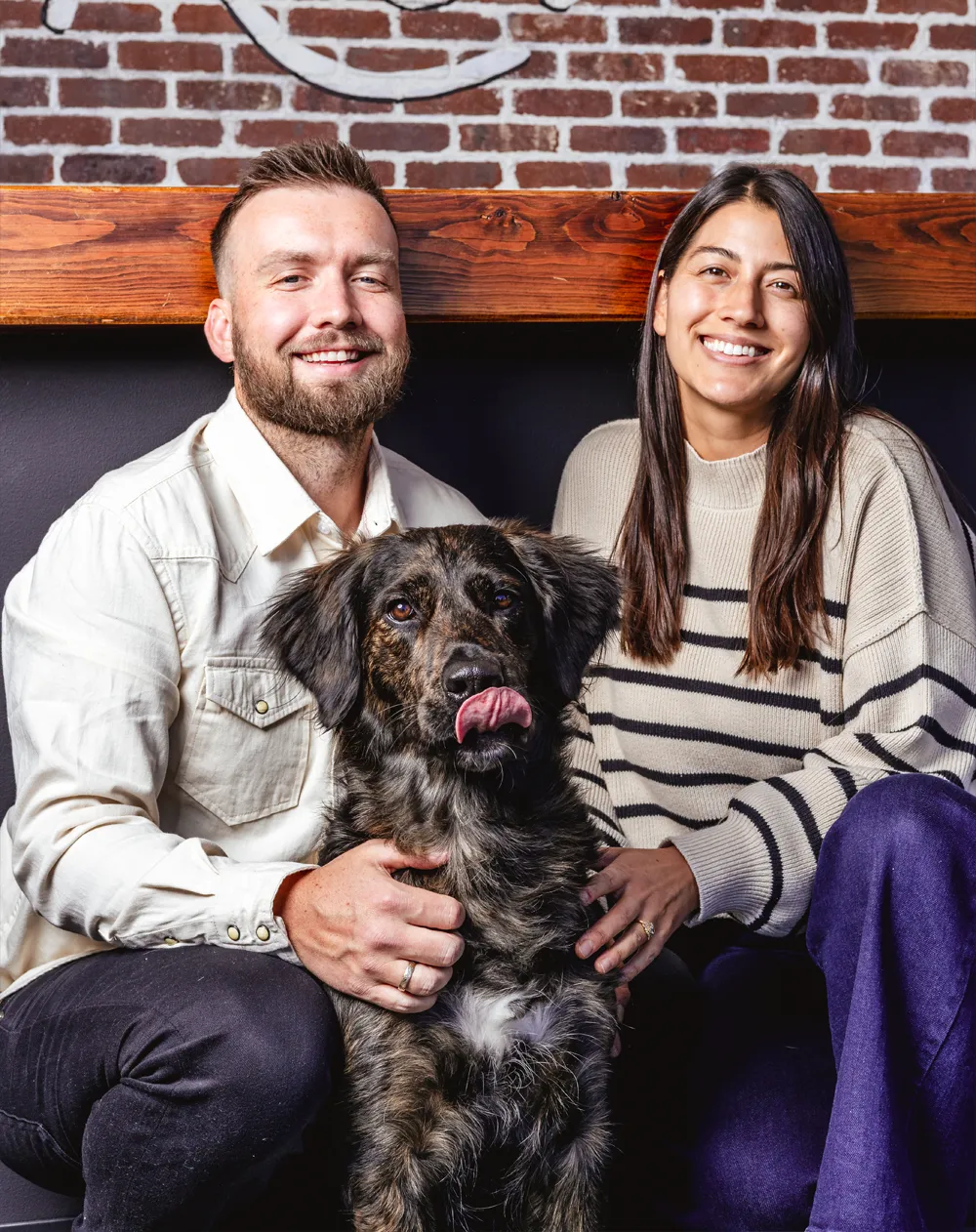 Chiropractor Greeley CO Tyler Terry & Hailey Hirata With Dog About